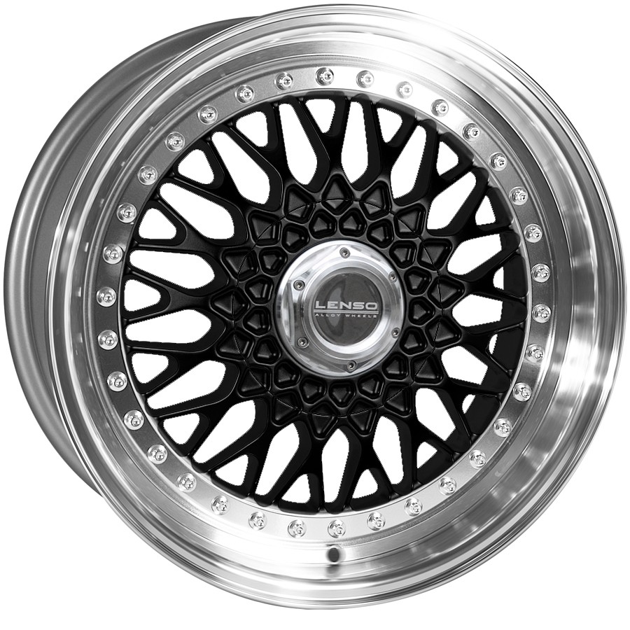Lenso Wheels BSX 9x16 Zwart 4x100 ET20 Velgen