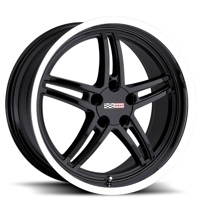 Velgen Cray Scorpion 18x10,5 5x120,65 ET65 Glanzend Zwart + Mach