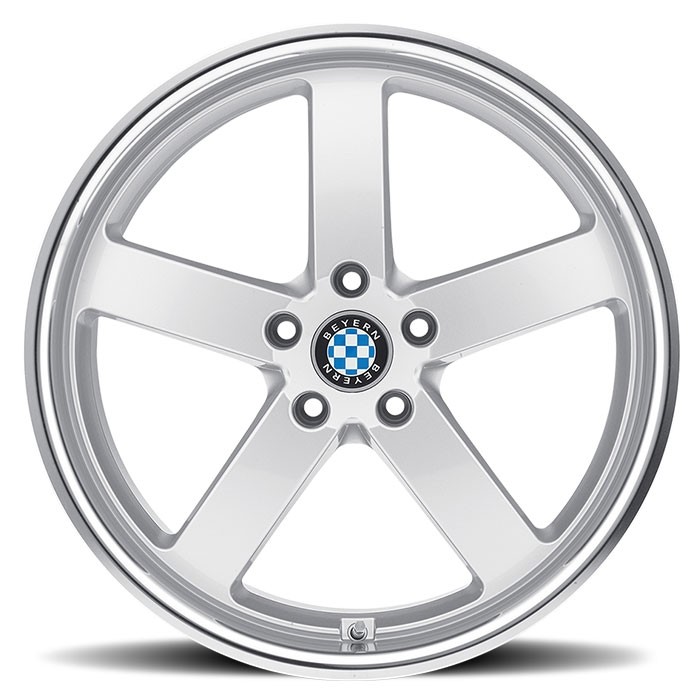 Velgen Beyern Rapp 17x8 5x120 ET35 Zilver + Machined Rand