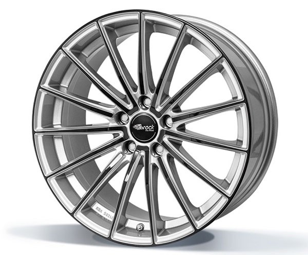 Brock B36 7,5x17 5x112 ET35 Kristal zilver / Black Velgen