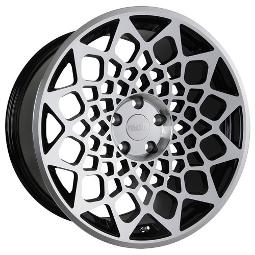 RADI8 B12 8.5x19 5x120 35 Gloss black machine face 72,56 Velgen