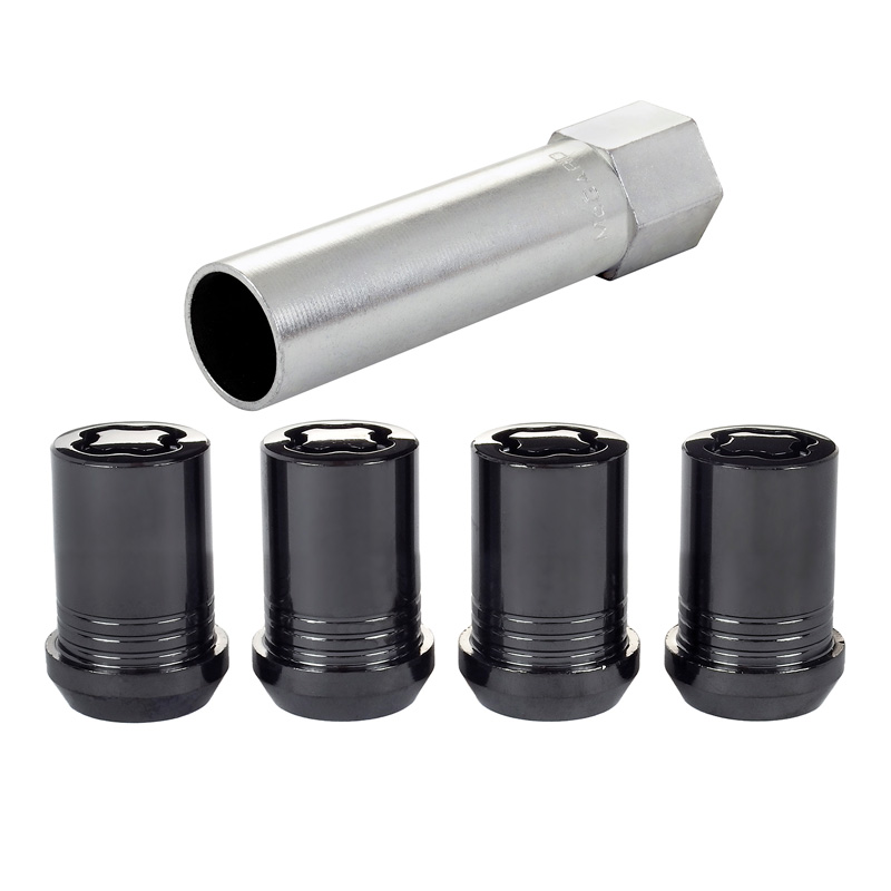 McGard HEX/Tuner Slotmoerenset M12x1.25 Zwart - Konisch - Lengte 21mm