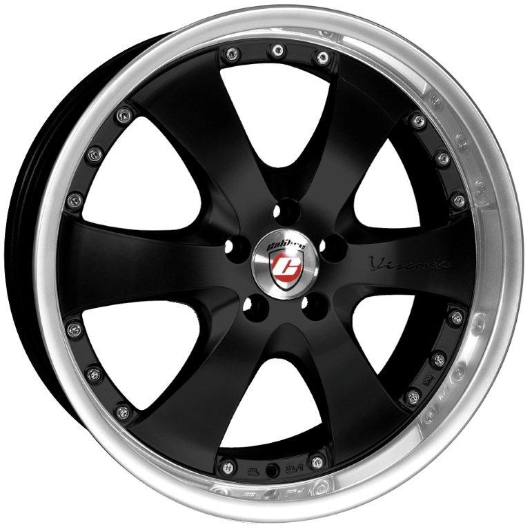 Velgen Calibre Voyage 8.5x20 5x118 Black/Polished lip