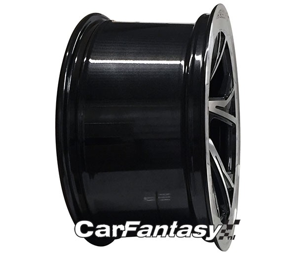 RADI8 C5 10.0x19 5x112 45 Gloss black machine face 66,6 Velgen
