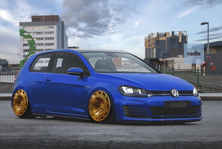 RADI8 T12 8.5x19 5x112 45 Brushed Gold 66,6 Velgen