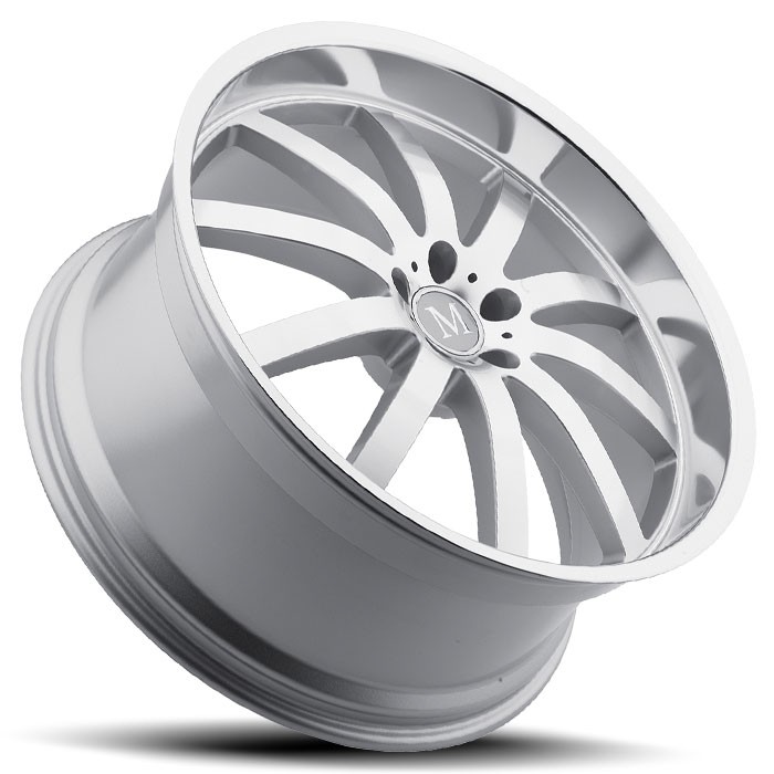 Velgen Mandrus Wilhelm 17x8 5x112 ET25 Zilver Machined Face & Ra