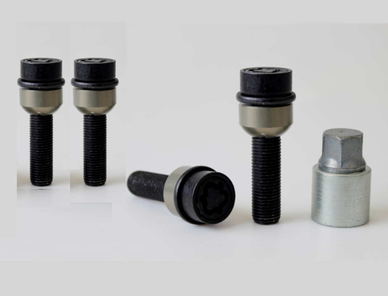 Wielsloten M14 x 1,5 53mm Porsche R14 Zwart 2-delig BVN553RAR14