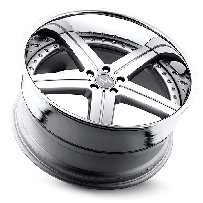 Velgen Mandrus Stuttgart 19x8,5 5x112 ET31 Zilver Machined Face