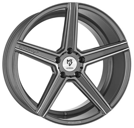 mbDESIGN KV1 Grey Polish 9x20 5x120 ET42 Velgen