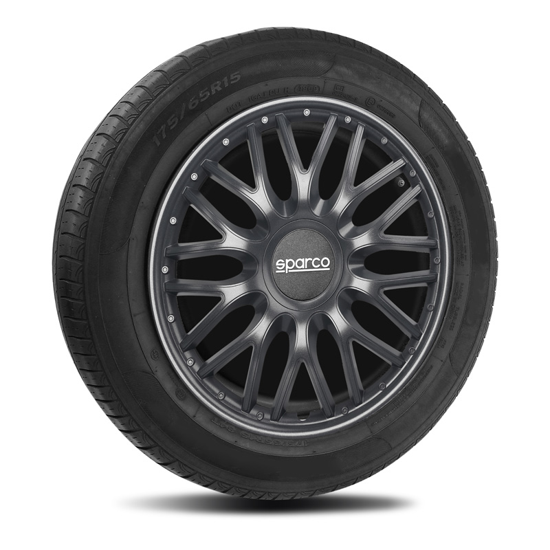Sparco Wieldoppen Roma - 15-inch - Grijs - Set van 4 stuks