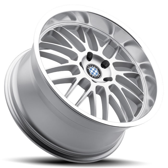 Velgen Beyern Mesh 19x9,5 5x120 ET25 Zilver + Machined Rand