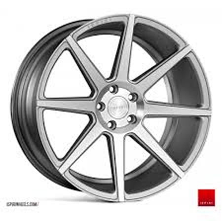 ISPIRI ISR8 19X9.5 5X112 ET35 SATIN SILVER MACHINED Velgen