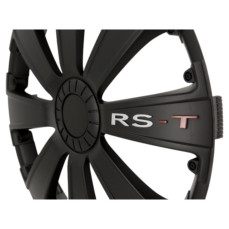 4-Delige Wieldoppenset RS-T 13-inch zwart