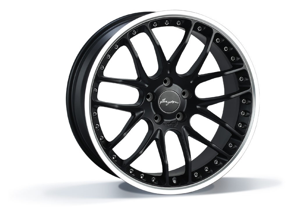 Breyton GTP 5x120 8.5x19 ET 38 Matt Black - Rand gepolijst ( 3 d