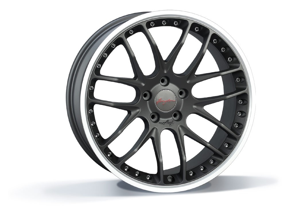 Breyton GTP 5x120 9x21 ET 30 Matt Gun - Rand gepolijst ( 3 delig