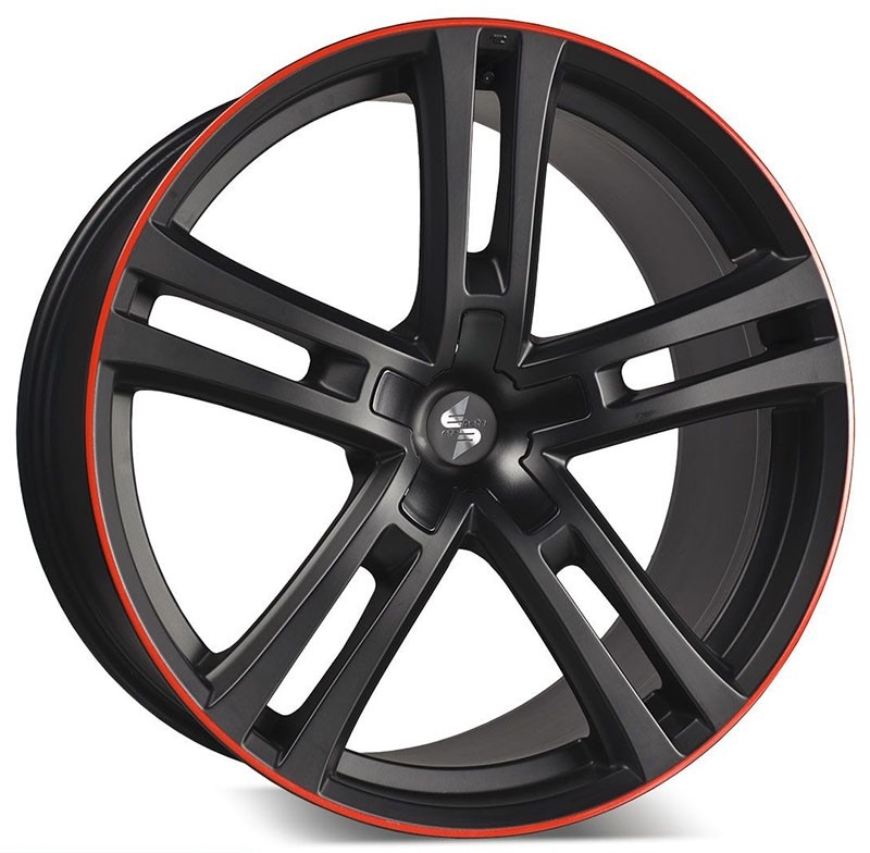 Velgen EtaBeta Uriel zwart red 9x20 5x127 ET35
