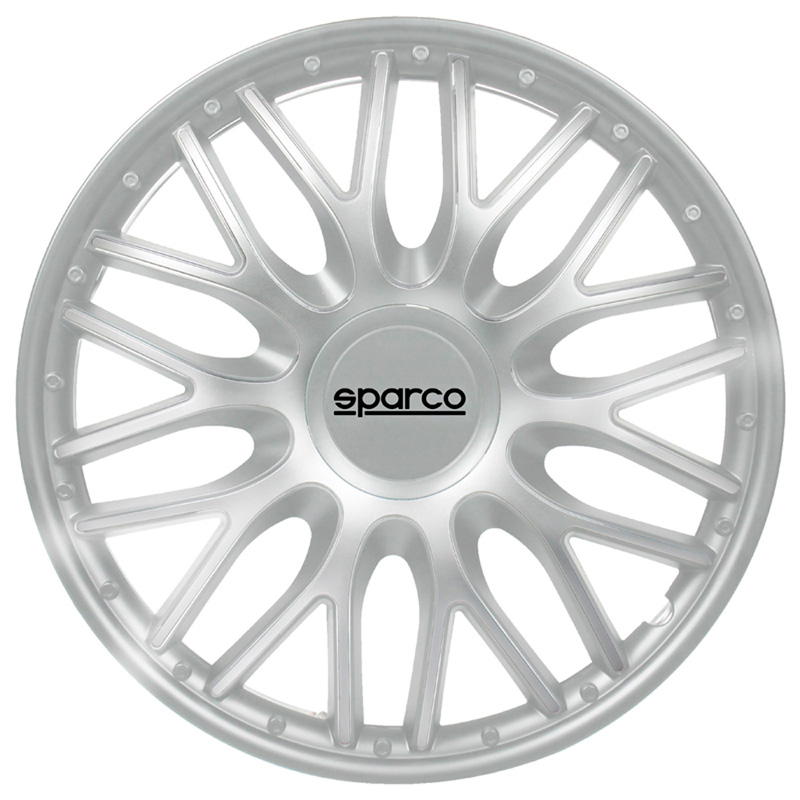 Sparco Wieldoppen Roma - 13-inch - Zilver - Set van 4 stuks
