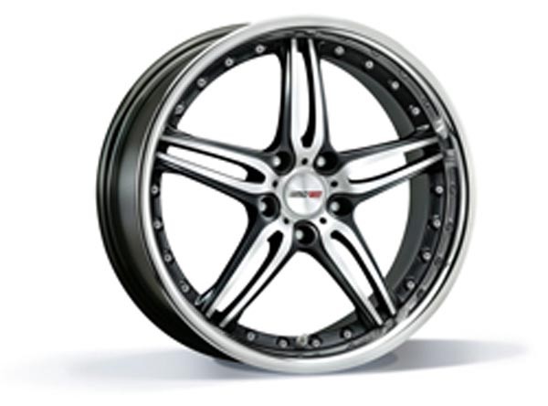 Motec Pantera Black Matt Polish Inox 8,5x18 5x112 ET35 Velgen