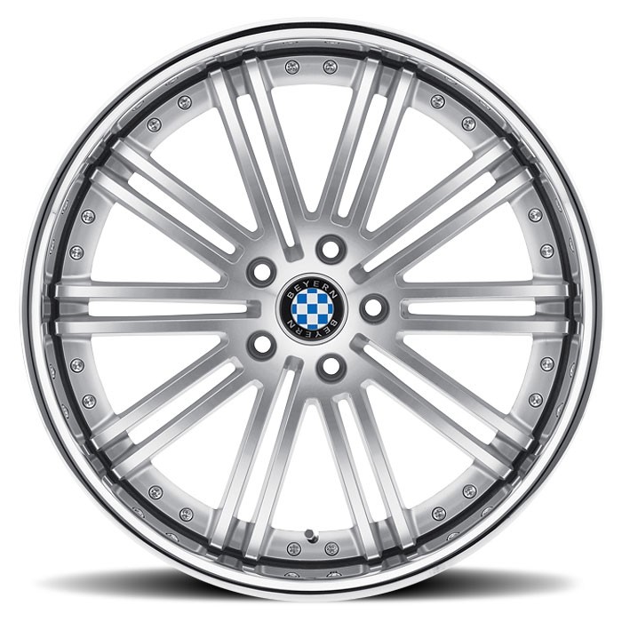 Velgen Beyern Baroque 19x9,5 5x120 ET30 Zilver Machined Face + C