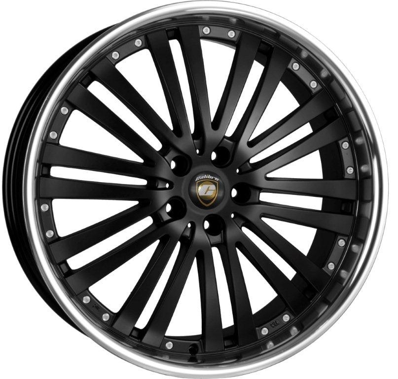 Velgen Calibre Potentia 9x22 5x120 Matt black/Polished lip