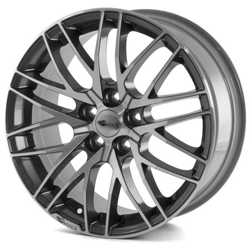 Brock B30 7,5x17 5x100 ET38 Himalaya grey - front gepolijst (HGV