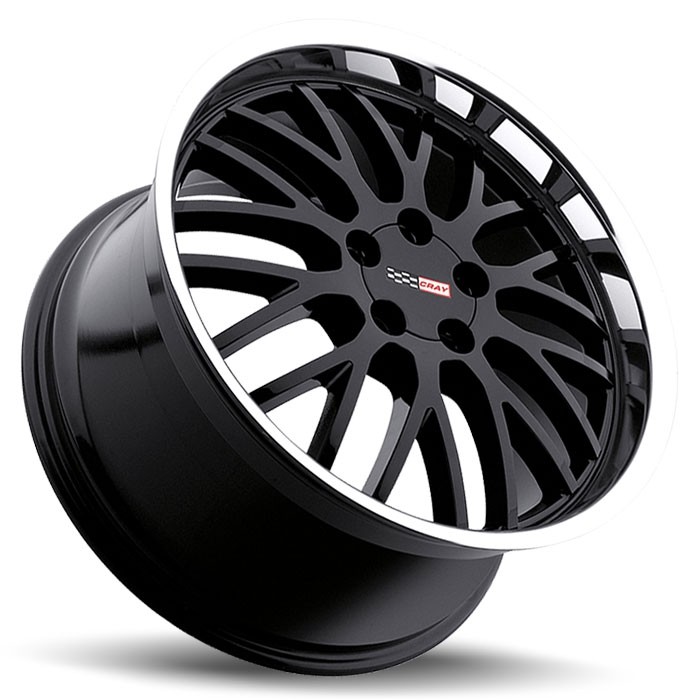 Velgen Cray Manta 17x9 5x120,65 ET50 Glanzend Zwart + Machined R