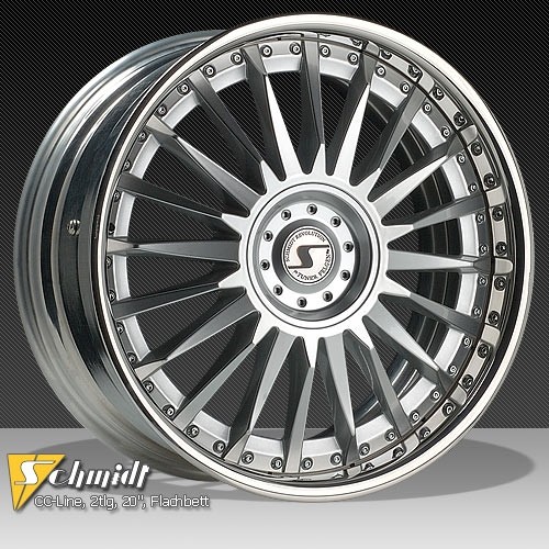 Schmidt CC Line Velgen (vlakke rand) 2dlg zilver 10x20
