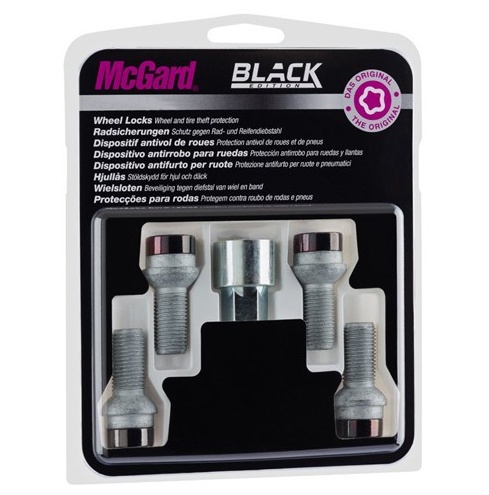 McGard Slotbouten zwart 14x1.5 Bolconisch 37,1mm R14