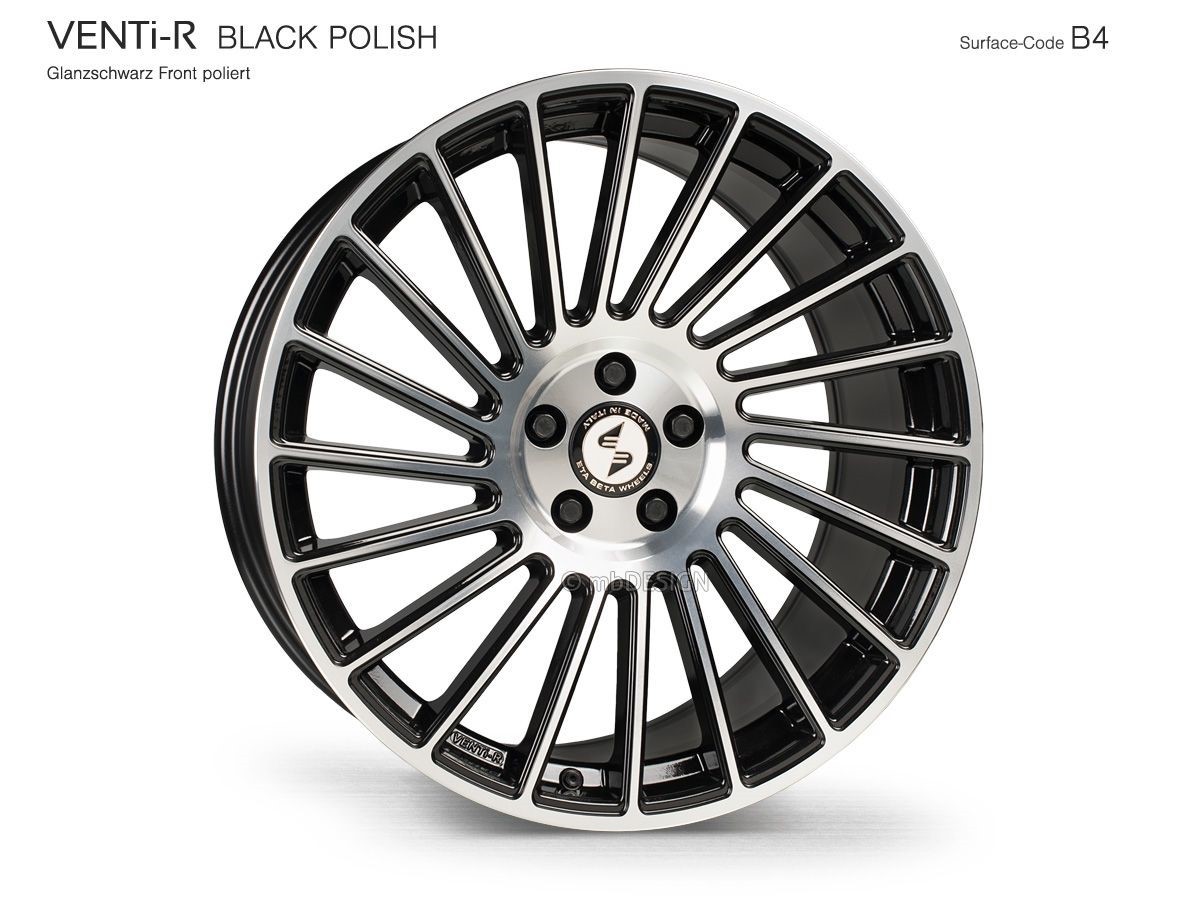 EtaBeta VENTi-R 8,5x19 5x115 ET41 Black Matt Polish