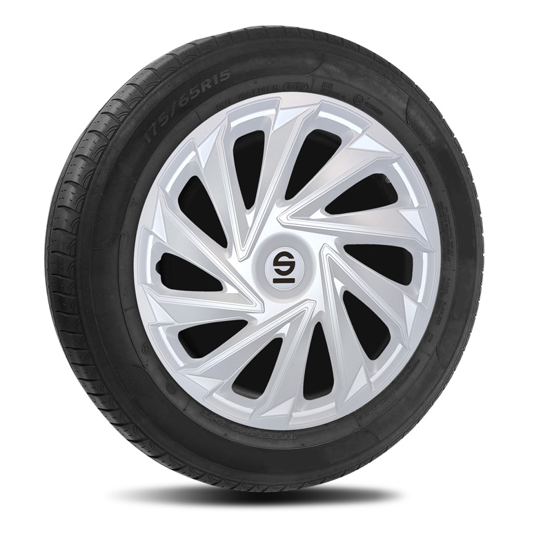 Sparco Wieldoppen Varese - 15-inch - Zilver - Set van 4 stuks