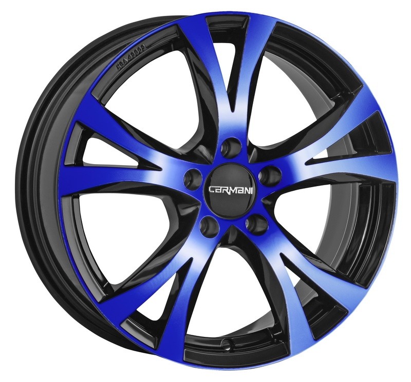 Velgen Carmani 9 Compete blauw 7.5x17 5x114,3 ET38