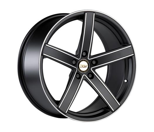 Deluxe Uros K Black Matt Polish 9x20 5x112 ET35 Velgen
