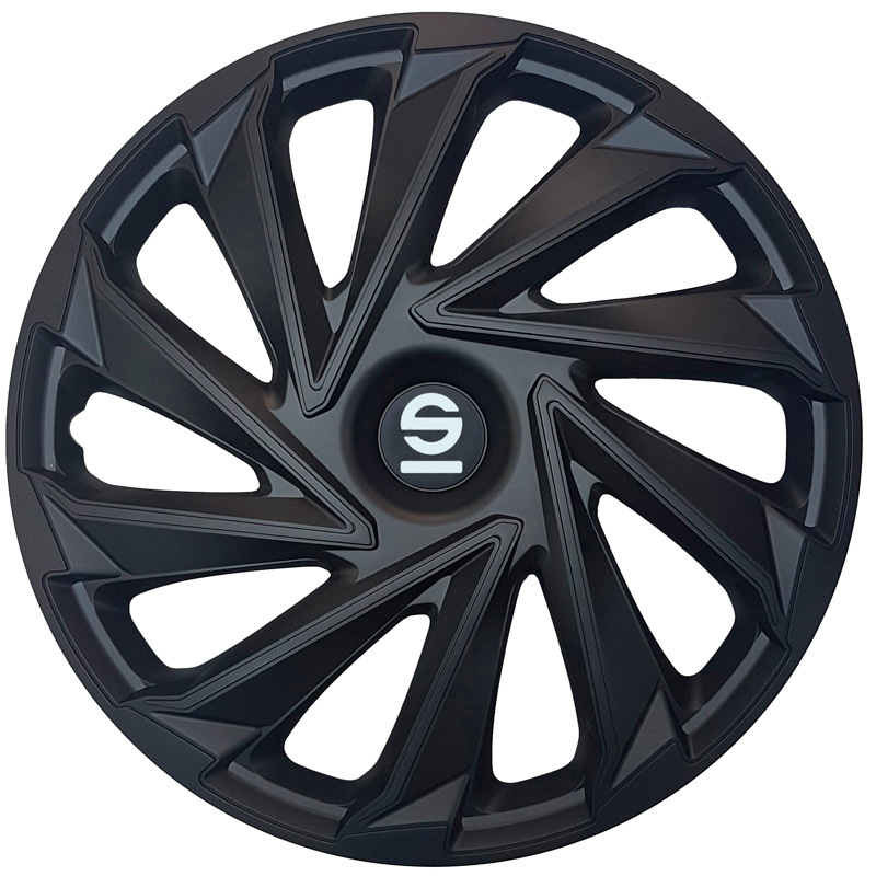 Sparco Wieldoppen Varese - 16-inch - Zwart - Set van 4 stuks