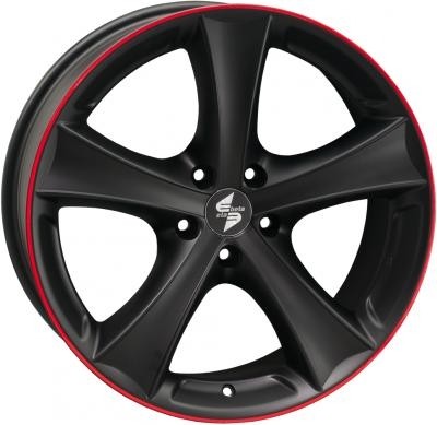 Velgen EtaBeta Tettsut zwart red 9x19 5x112 ET15