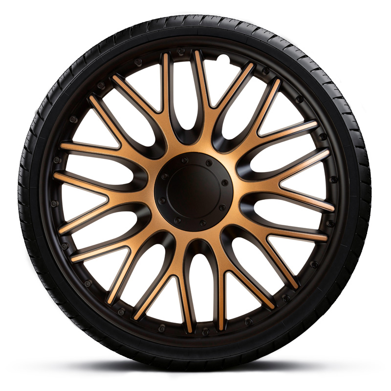 4-Delige J-Tec Wieldoppenset Orden 13-inch zwart/goud