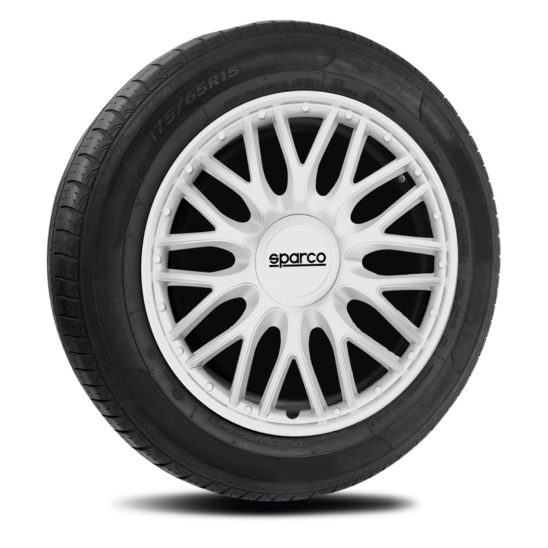 Sparco Wieldoppen Roma - 16-inch - Zilver - Set van 4 stuks