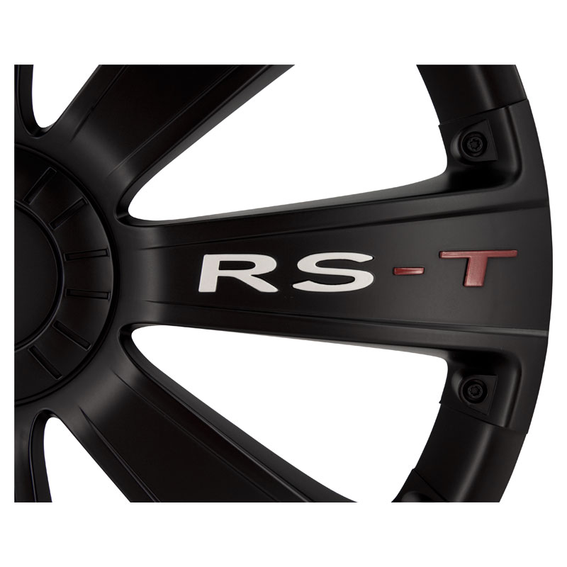 4-Delige Wieldoppenset RS-T 16-inch zwart