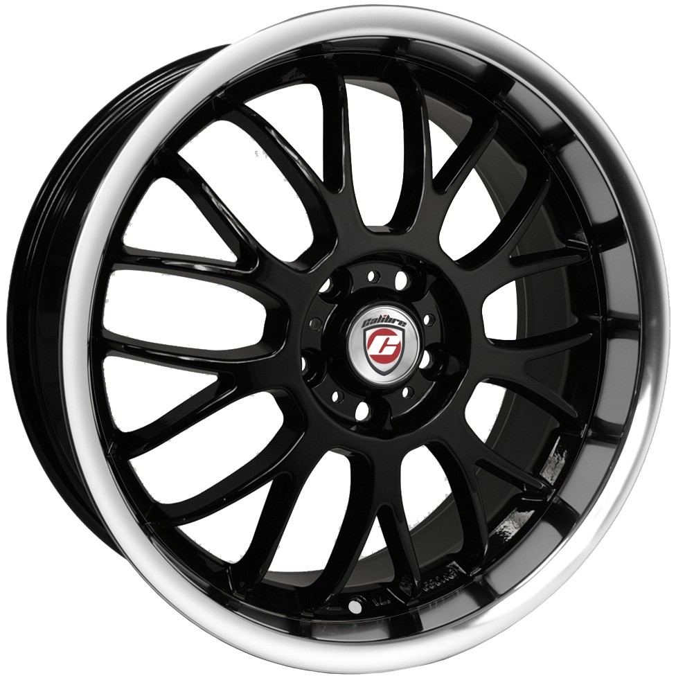 Velgen Calibre Askari 7.5x18 5x100 Black/Polished lip