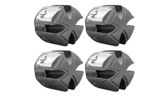 Set ventieldoppen Iron Cross