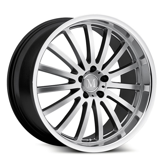Velgen Mandrus Millenium 20x10 5x112 ET42 Zilver + Machined Rand