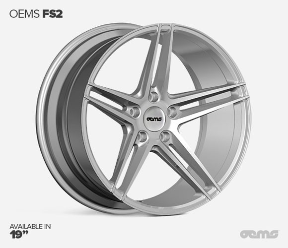 OEMS FS2 19X8.5 5X120 ET35 SILVER-MACHINED-FACE Velgen