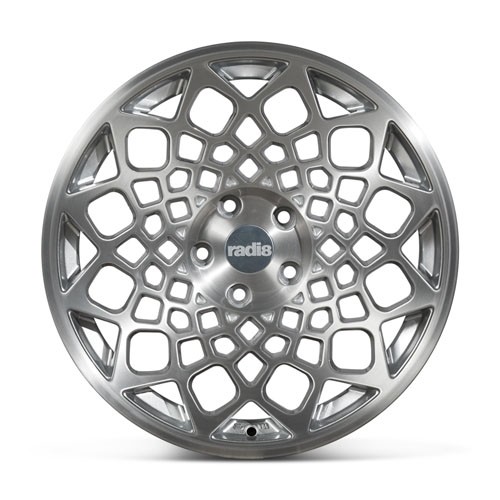 RADI8 B12 8.5x19 5X112 45 Matt silver/Machine face 66,6 Velgen