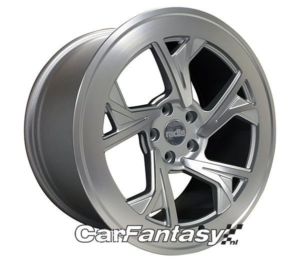 RADI8 C5 10.0x19 5x112 45 Matt silver/Machine face 66,6 Velgen