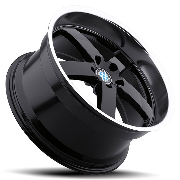 Velgen Beyern Rapp 19x9,5 5x120 ET30 Glanzend Zwart + Machined R