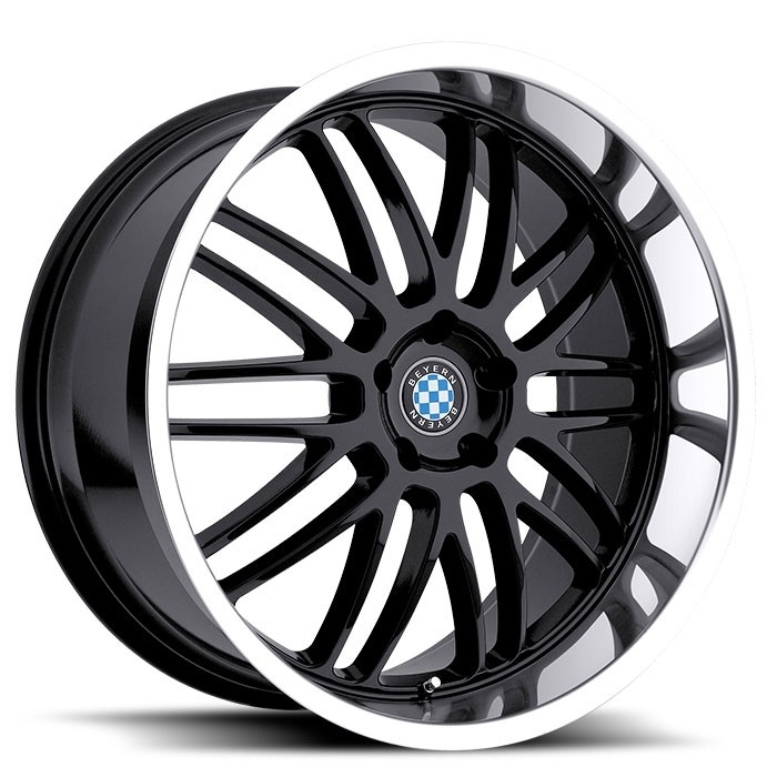 Velgen Beyern Mesh 18x9,5 5x120 ET45 Glanzend Zwart + Machined R