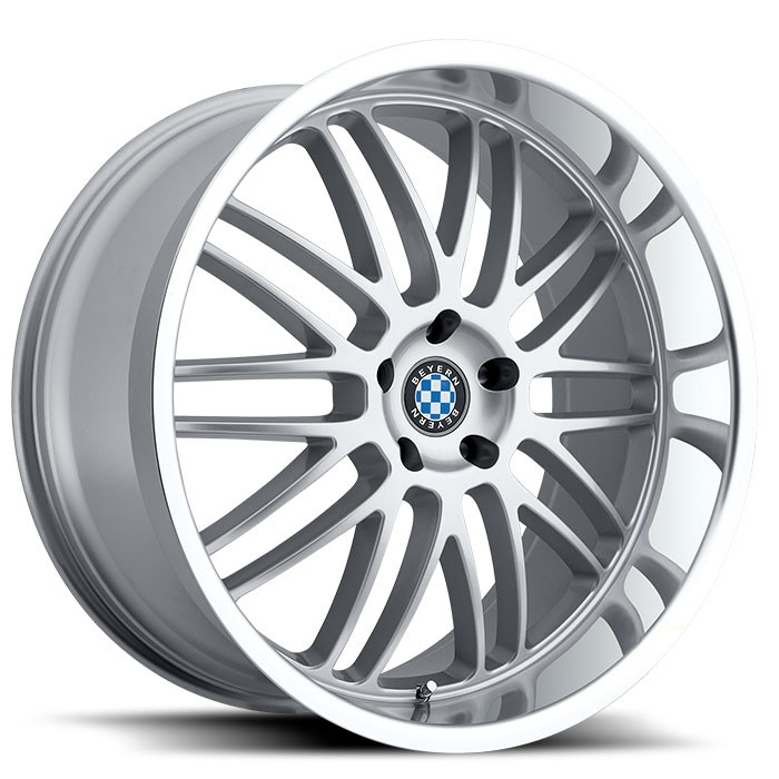 Velgen Beyern Mesh 19x9,5 5x120 ET45 Zilver + Machined Rand