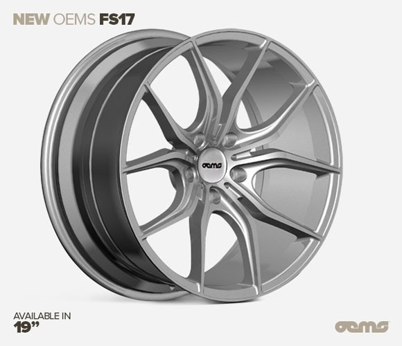 OEMS FS17 19X9.5 5X112 ET40 SILVER-MACHINED-FACE Velgen