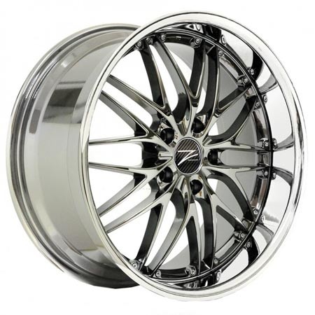 Z-Performance Two Black Chrome Inox 8x18 5x112 ET38 Velgen