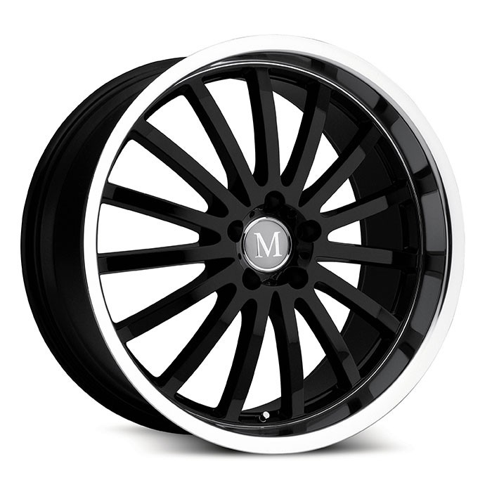 Velgen Mandrus Millenium 19x9,5 5x112 ET35 Glanzend Zwart + Mach