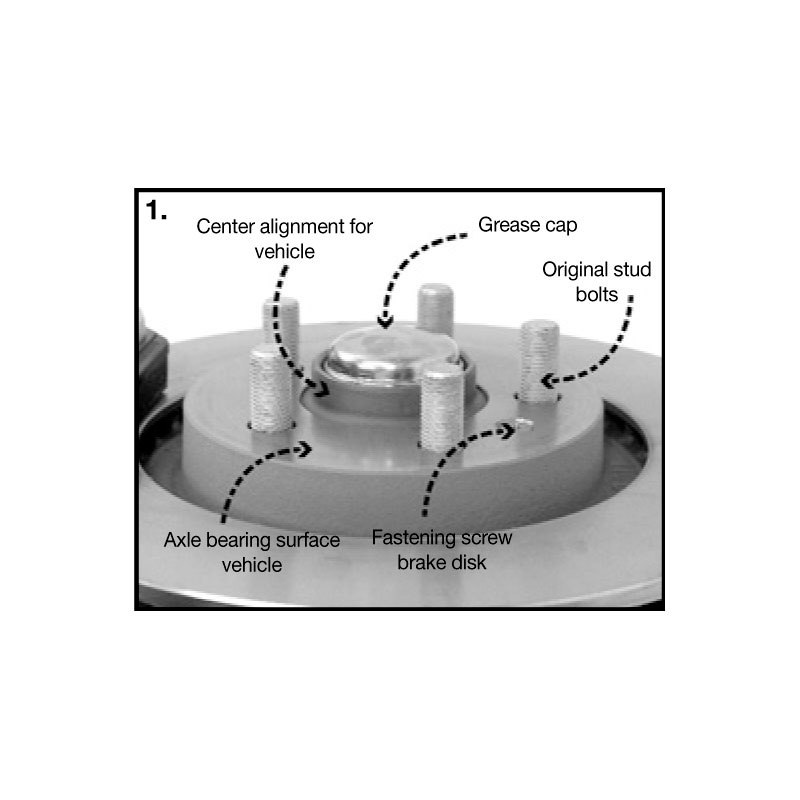 H&R DRM-Systeem Spoorverbreders 25mm 5x120 - Naaf 72,5mm - Boutmaat M14x1,5 -   Landrover
